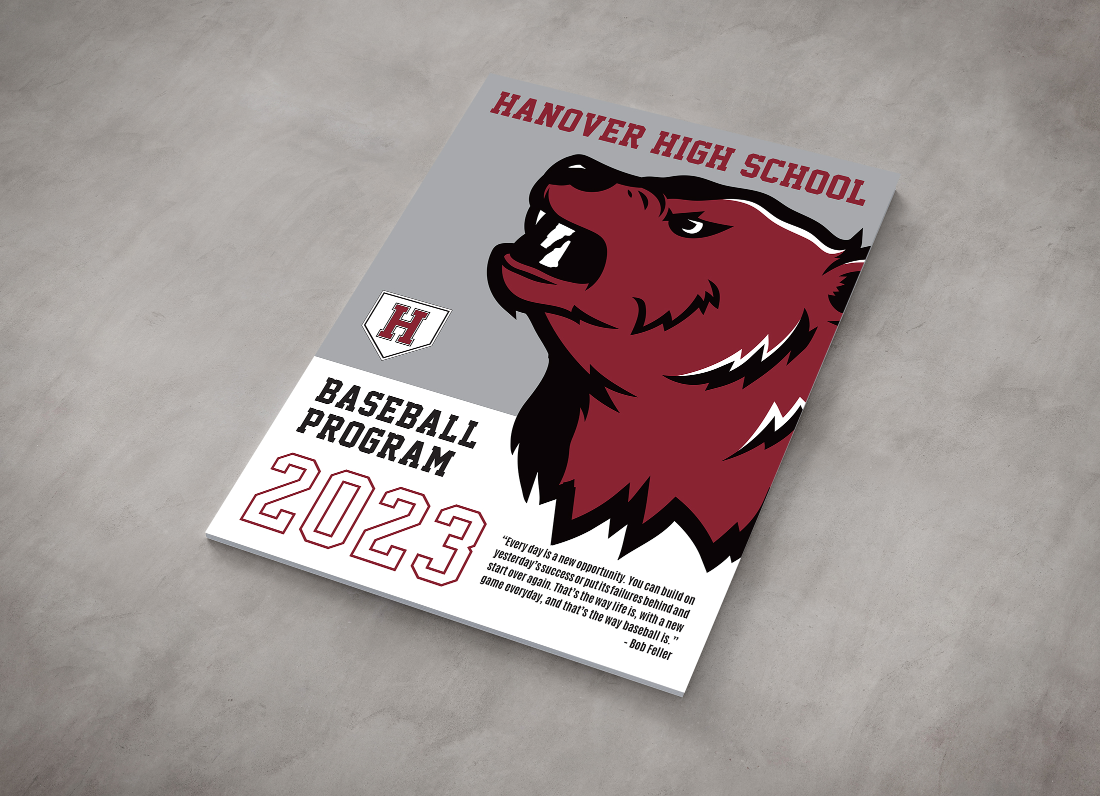 Hanover Baseball Program Cover